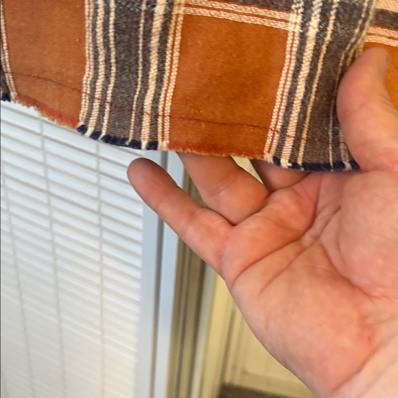 Woman’s Orange Plaid Shirt - Picture 8 of 8